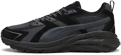 PUMA Men's Hypnotic Leather Shoes, Black-Strong Gray, 10.5