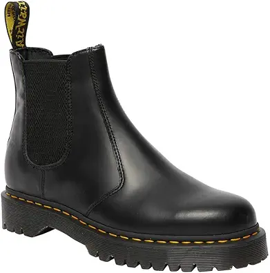 Dr. Martens unisex-adult 2976 Bex, Black Smooth Leather, 11 Women/10 Men