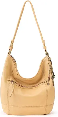 The Sak Sequoia Hobo Bag - Premium Large Leather Women's Handbag for Everyday & Travel - Durable Purse With Zipper Pocket