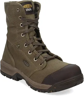 KEEN Utility Men's Roswell Mid Height Composite Toe Canvas Work Boots