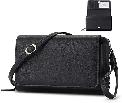 RONSIN Crossbody Bag for Women Wristlet Wallets with RFID Card Small Clutch Purses for Party Prom