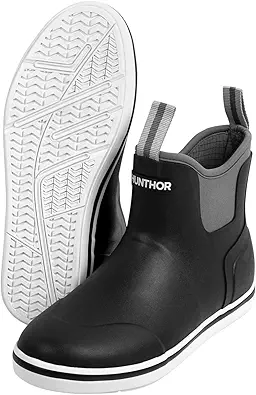 MenÔÇÖs Fishing Boots, Waterproof Deck Boots Anti-Slip Rubber 3mm Breathable Neoprene Rain boots. Ideal for Fishing and Outdoor Activities