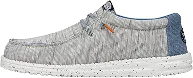 Hey Dude Men's Wally Jersey | Men's Loafers | Men's Slip On Shoes | Comfortable & Light-Weight