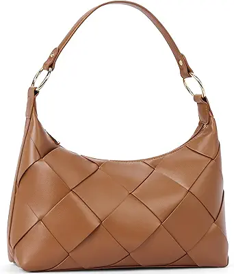 BOSTANTEN Woven Purses for Women Vegan Leather Hobo Bag Shoulder Handbags