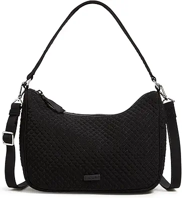 Vera Bradley Microfiber Frannie Crescent Crossbody Purse