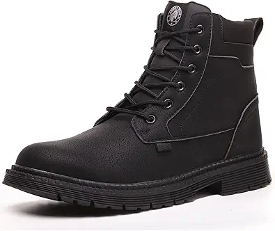 ANGRYRAM Steel Toe Boots for Men Comfortable Waterproof Construction Work Boots for Men Slip Resistant Lightweight Safety Shoes Botas de Trabajo Seguridad para Hombre