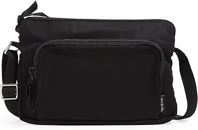 Vera Bradley Women's Cotton Little Hipster Crossbody Purse with RFID Protection