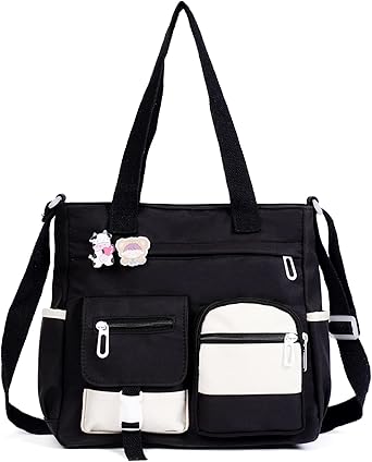 Phaoullzon Crossbody Cute Bag for Teens Kawaii Messenger Purse Nylon Shoulder Tote Bags