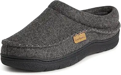 Dearfoams Men's Thompson Memory Foam Indoor/Outdoor Clog Slipper