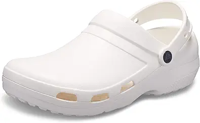 Crocs womens Men's and Women's Specialist Ii Vent | Work Shoes Clog, White, 7 Women 5 Men US