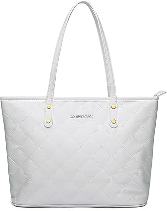 Montana West Quilted Tote Bag for Women Large Shoulder Bag Fashion Handbags with Top Zipper