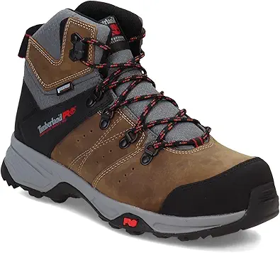 Timberland PRO Men's Switchback 6 Inch Composite Safety Toe Waterproof Industrial Hiker Work Boot
