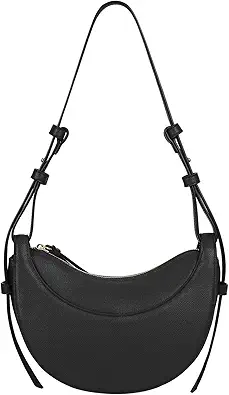 Faux Leather Saddle Bag for Women Shoulder Bag Crescent Purse Trendy Crossbody Purse Hobo Handbag