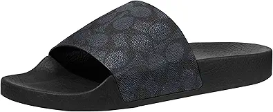 Coach Men's Signature Coated Canvas Pool Slide