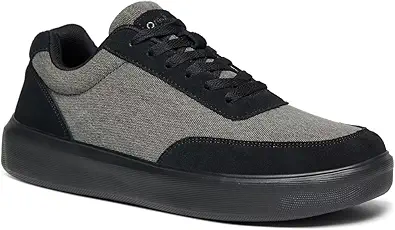 OrthoComfoot Men's Orthopedic Fashion Sneakers for Plantar Fasciitis: Comfortable Orthotic Walking Shoes with Arch Support, Casual Orthotic Flat Feet Shoes for Ankle and Foot Pain Relief