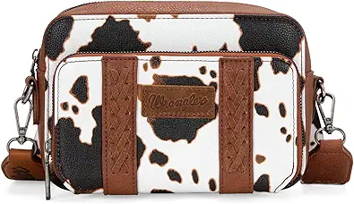 Wrangler Crossbody Bag for Women Western Cowgirl Crossbody Purses with Guitar Strap