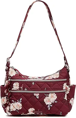 Vera Bradley Women's Performance Twill Triple Zip Shoulder Satchel Purse
