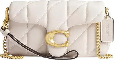 Coach Women's Quilted Pillow Leather Tabby Wristlet with Chain