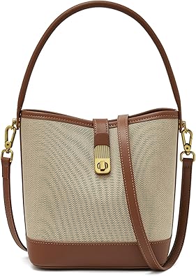 FOXLOVER Small Bucket Bag For Women Fashion Simplicity Crossbody Handbag Designer Shoulder Purse