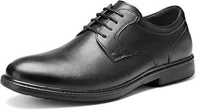HEEZ Mens Dress Shoes Oxford Shoes for Men Split Leather Comfortable Nonslip Formal Business Shoes