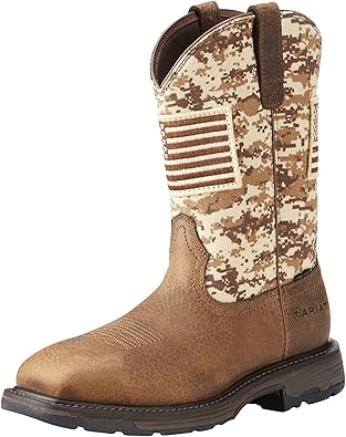Ariat Men's Mns Workhog Patriot St Earth/Sand Camo