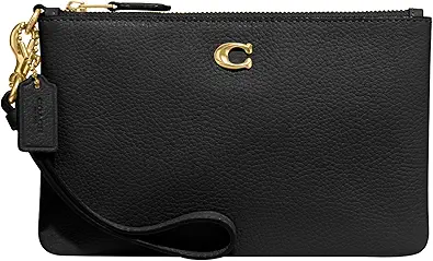 Coach Women's Polished Pebble Small Wristlet