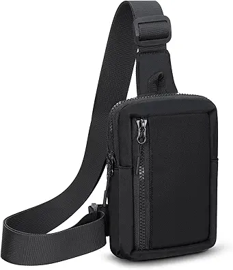 USHAKE Small Crossbody Bags for Women Men - Mini Sling Bag for Traveling and Hiking