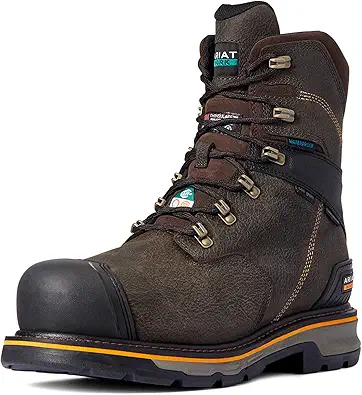 Ariat Men's Stump Jumper 8" Csa Glacier Grip Waterproof 600g Composite Toe Work Boot