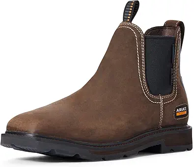 Ariat Men's Groundbreaker Chelsea Wide Square Toe Waterproof Steel Toe Work Boot