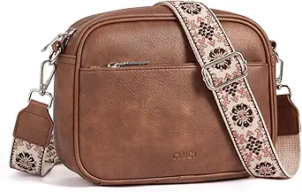 CLUCI Crossbody Bags for Women Trendy, Vegan Leather Shoulder Handbags，Purses for Women with Adjustable Wide Strap