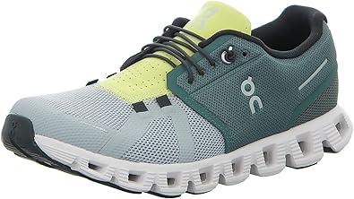 On Men's Cloud 5 Sneakers, Olive/Alloy 9 M