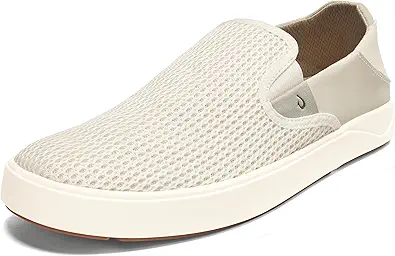 OLUKAI Lae'ahi Men's Slip On Shoes, Versatile & Casual Everyday Sneaker, Lightweight & Breathable Mesh, All-Day Wear & Comfort