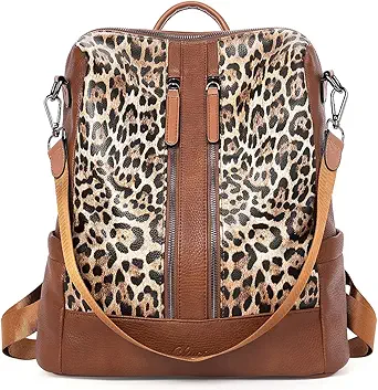 CLUCI Leather Backpack Purse for Women Convertible Large Travel Ladies Designer Fashion Casual College Shoulder Bag