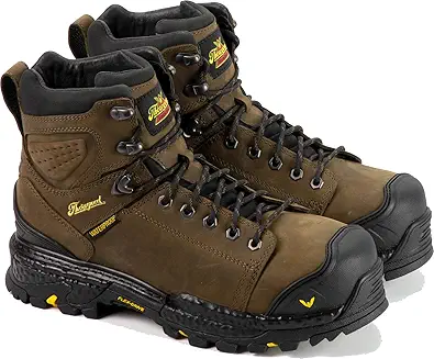 Thorogood Infinity FD 6ÔÇØ Waterproof Composite Toe Work Boots for Men Made with Premium Full-Grain Leather and Slip-Resistant Anti-Fatigue Outsole; EH Rated