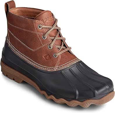 Sperry Mens Brewster Low Duck Casual Boots Ankle - Black, Brown