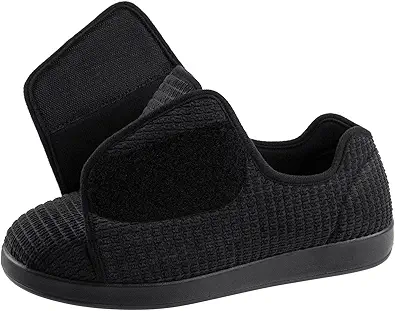 Men's Adaptive Wide Width Diabetic Comfort Slipper Shoe