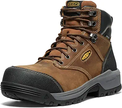 KEEN Utility Men's Evanston 6" Composite Toe Waterproof Leather Durable Construction Work Boot