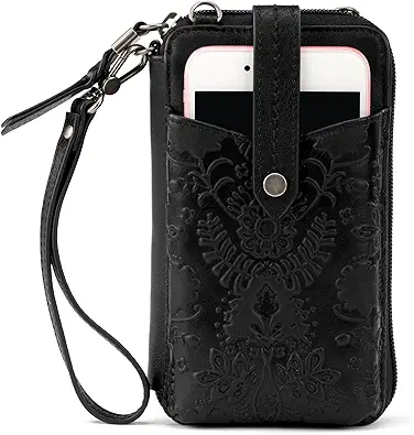 The Sak N/S Smartphone Crossbody - Women's Cellphone Bag & Wallet For Everyday - Convertible Wristlet With Zipper