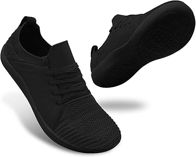 relxfeet Men's Barefoot Shoes Minimalist Cross-Trainer Shoes Wide Toe Walking Shoes Zero Drop Sole Trail Running Sneakers