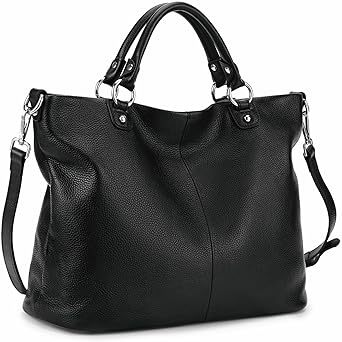 Kattee Women's Soft Leather Tote Bag, Top Satchel Purses and Handbags