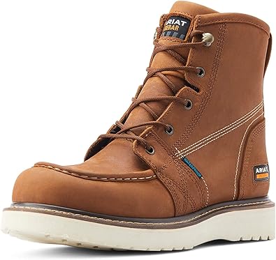 Ariat Men's Rebar Wedge Moc Toe 6" Waterproof Work Boot