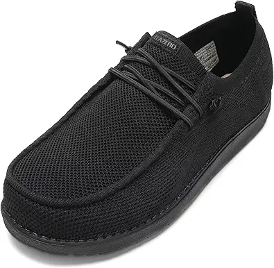 1TAZERO Wide-Shoes for Men-Slip on Walking-Loafers Casual-Shoes - Wide Width Comfortable Orthopedic Shoes for Men with Arch Support for Plantar Fasciitis