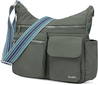 CLUCI Travel Purses for Women, Waterproof Nylon Crossbody Bags for Woman Trendy, Anti Theft Shoulder Handbags for Ladies