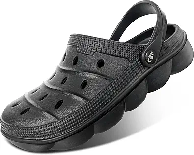 KEMISANT Men Clogs, Unisex Slip-on Yard Garden Shoes Mules Cleaner Shoes House Work Cushioned Supportive