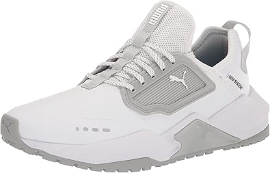 Puma Golf Men's Gs.One Golf Shoe, Puma White/Navy Blazer/Ski Patrol, 7