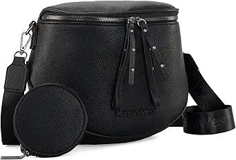 Montana West Large Crossbody Bags for Women Bum Bag Sling Purse with Adjustable Strap