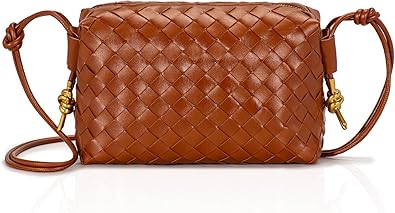 Crossbody Bags Woven Small Purses Shoulder Bag Leather Handbags for Women