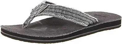 Sanuk Mens Fraid Not | Flip Flops for Men | Mens Sandals | Beach Sandals | Supportive & Lightweight | Comfort Footbed