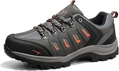 NORTIV 8 Men's Waterproof Hiking Shoes Leather Low-Top Hiking Shoes for Outdoor Trailing Trekking Camping Walking Quest