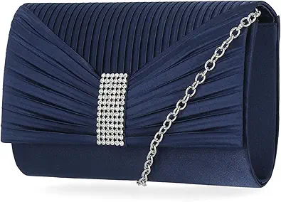 Jessica McClintock Alexis Pleated Flap with Rhinestones